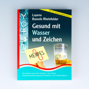 Gesund mit Wasser und Zeichen