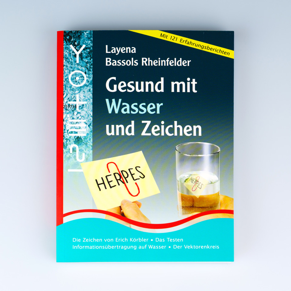 Gesund mit Wasser und Zeichen