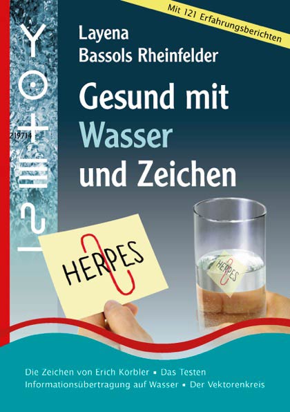 Gesund mit Wasser und Zeichen